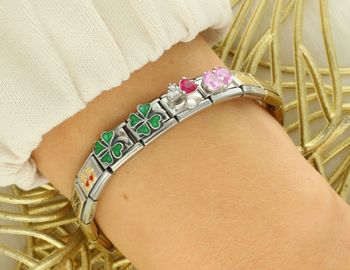 Zawieszka Nomination Composable Gold Koty z czerwonymi sercami 030285 70 – 18K złoto, idealna dla kociary bok.jpg